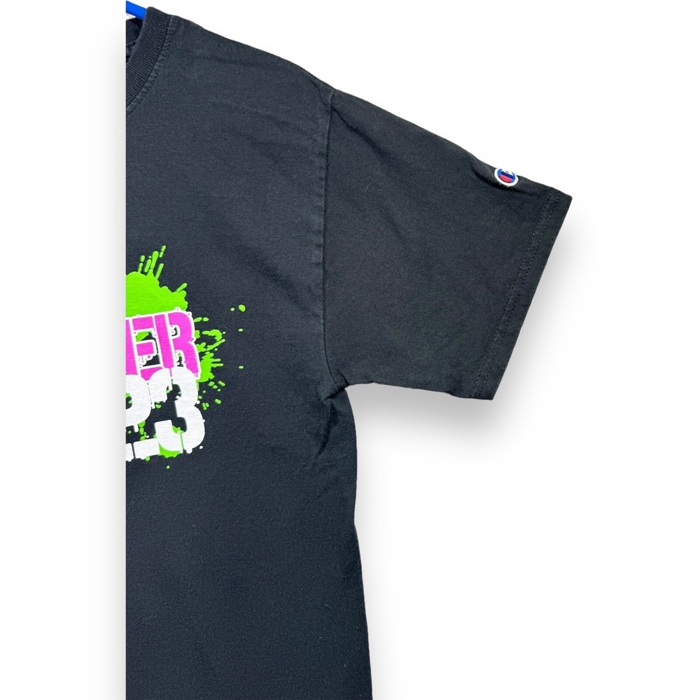 Champion Mens Starpower 2023 World Wide Tour Graphic Print T-Shirt Black Small - Picture 4 of 8